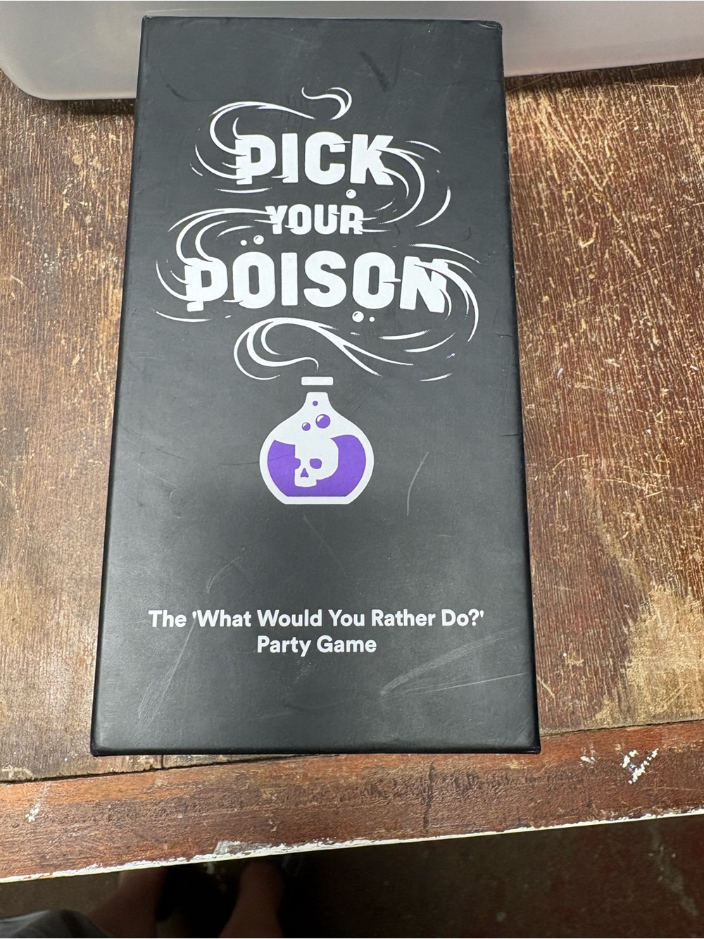 Pick Your Poison Party Game - Black & Purple Box